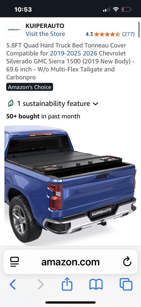 Quad Fold Hard Truck Bed Tonneau Cover