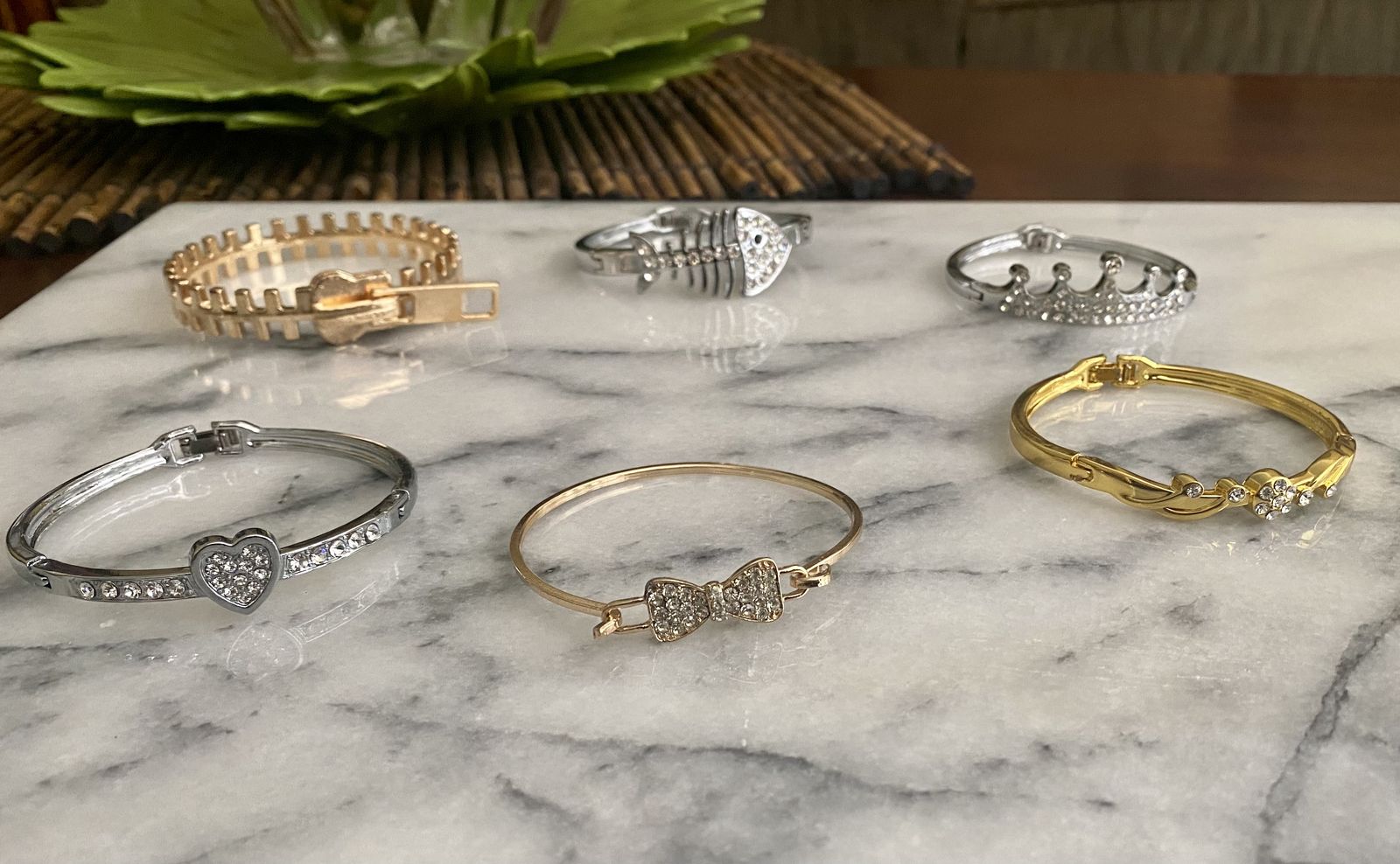 NEW - Fancy Gold Or Silver Bracelets - Some With Rhinestones - $8-$10 ea. C PIX