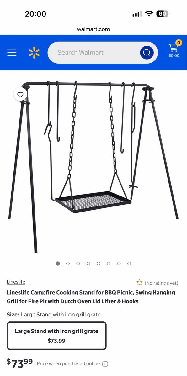 Campfire cooking stand