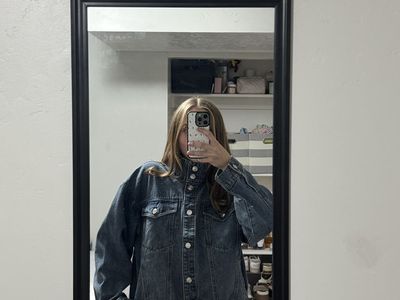 Original price $129. Steve Madden Bubble Denim Jacket