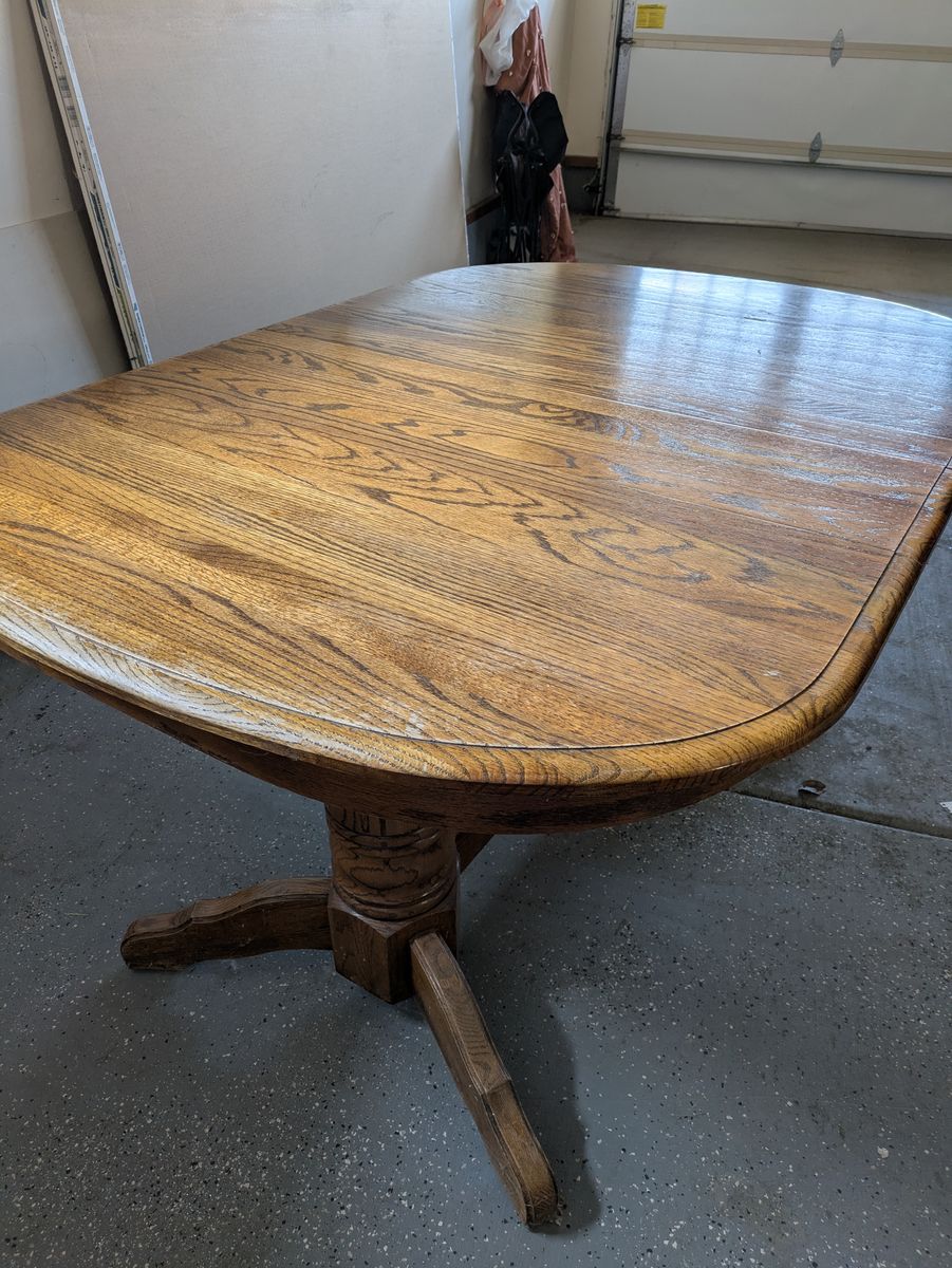 Oak dining table