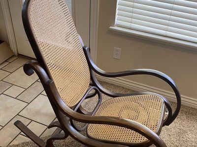 Brown rocking chair