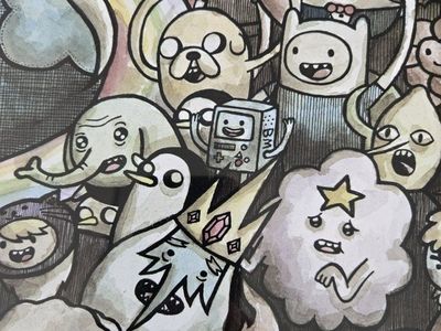 Adventure Time Framed Art Print by Patrick Bates 14"×17"