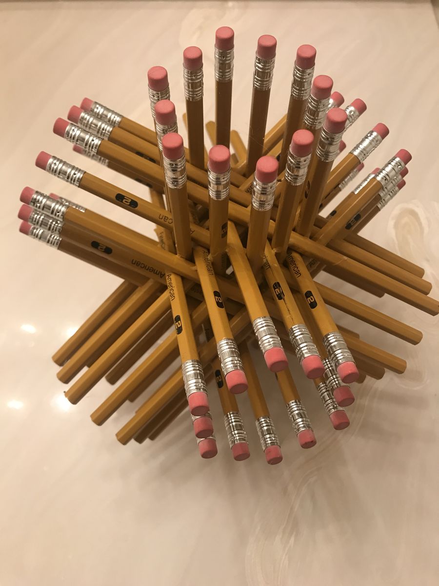 Pencil art artwork #2 holder sculpture vessel stand jewelry