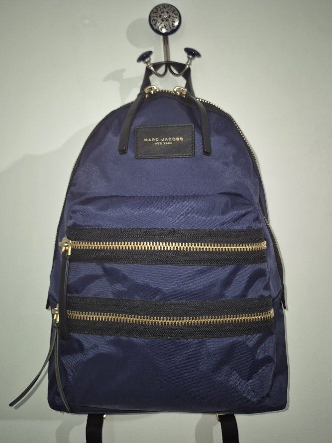 Marc Jacobs Biker Nylon Backpack Midnight Blue