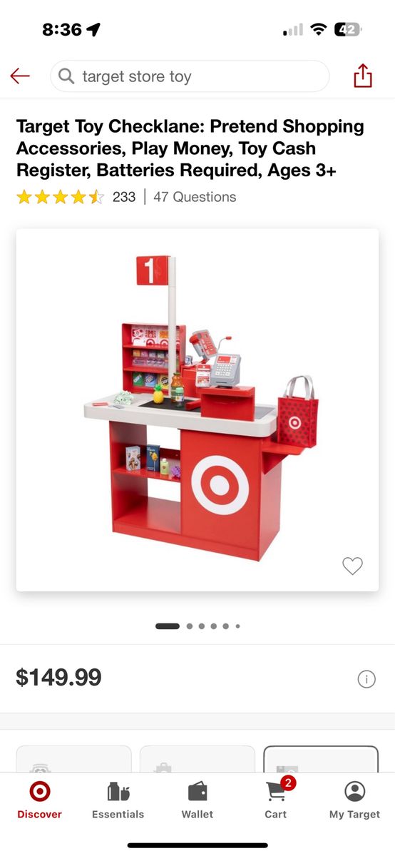 Target checkstand playset