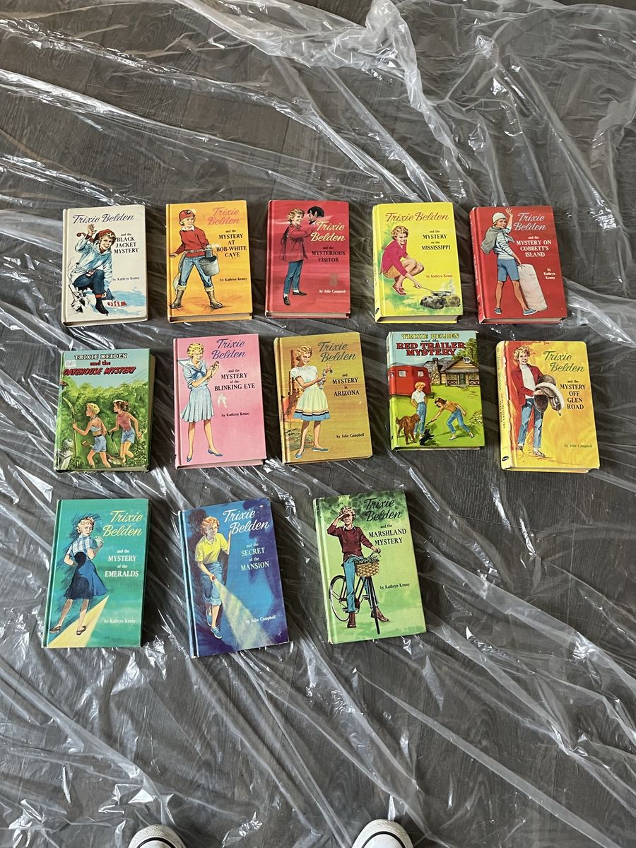 Vintage Trixie Belden Hardcover Book Lot of 11 Julie Campbell Kathryn Kenny