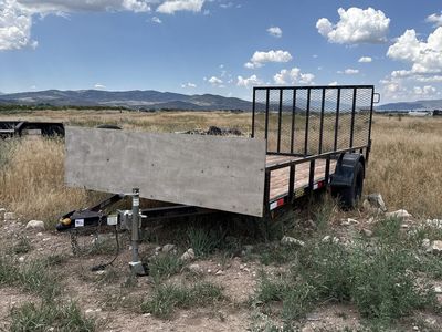 Big Bubba's Trailer Mfg. Utility Trailer with Ramp Gate 7 x 14 big bubble single axle trailer