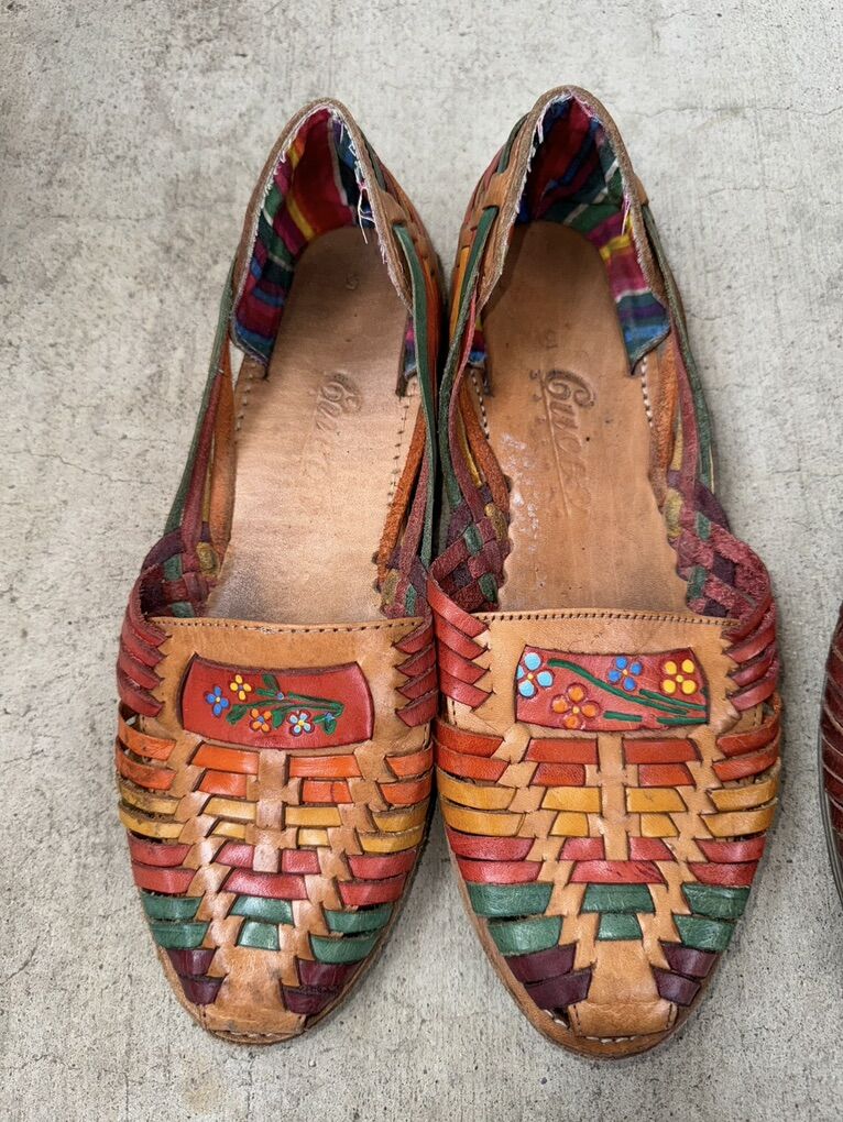 2 pairs of handcrafted huaraches. Size 9 USA