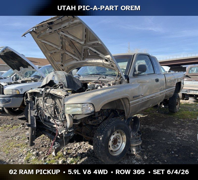 2002 Dodge Ram Pickup Parts - UTPAP Orem