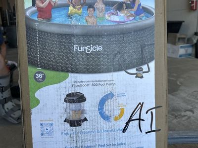 Funsicle QuickSet Designer 12ft x 36in Pool Set with FiltraBoost 800