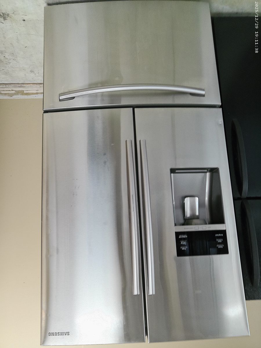 Stainless Steel French Door~Works Great~No Water, No Ice