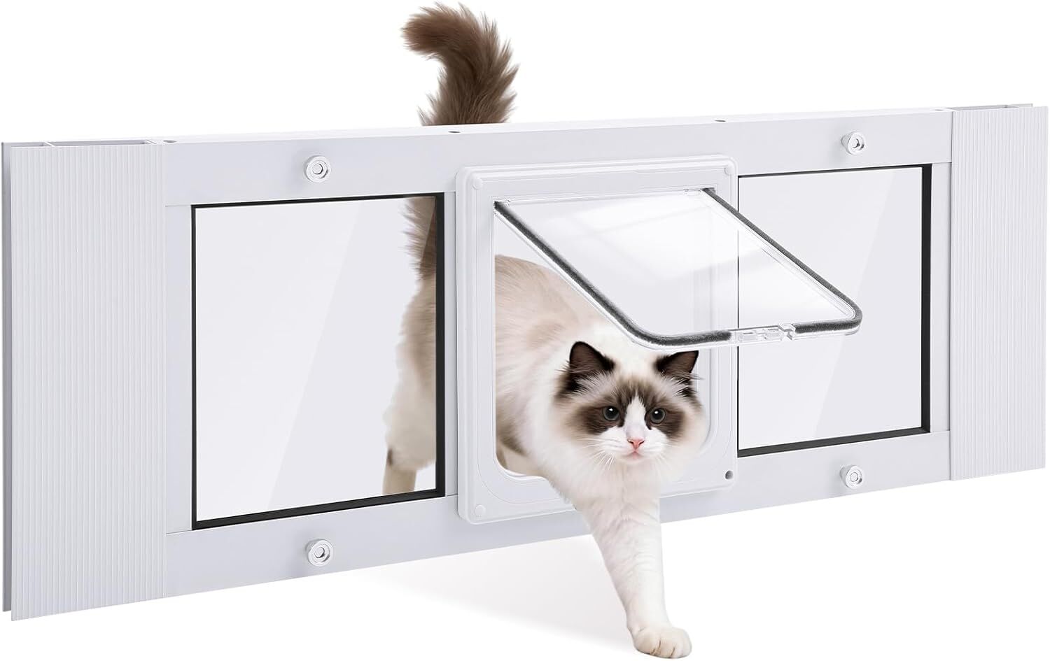27"-32" Blulu Pet Door for Window Locking Mechanisms