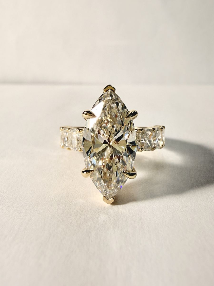 Marquise Cut Lab Grown Diamond Ring