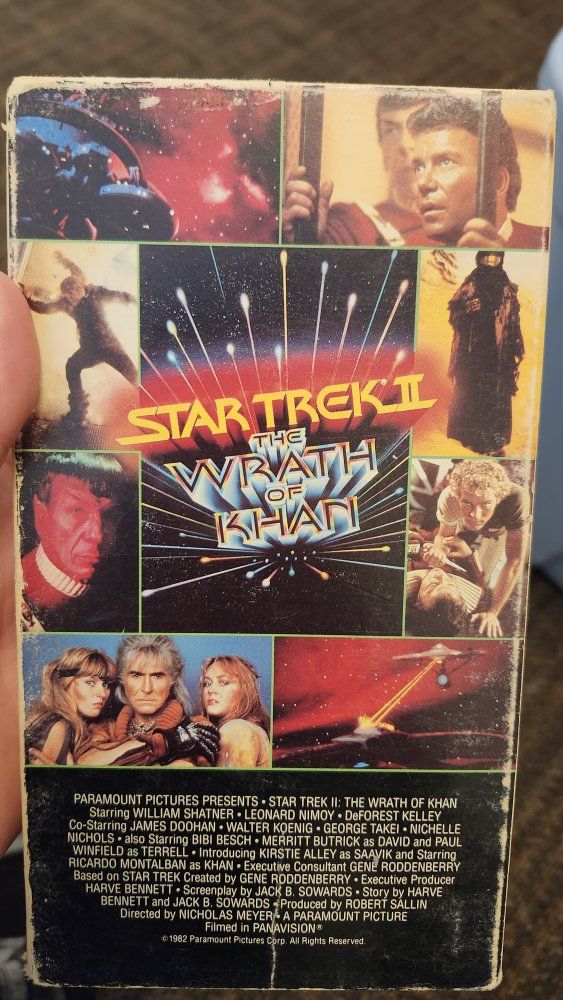 Star Trek II: The Wrath of Khan VHS (1982) Paramount Pictures