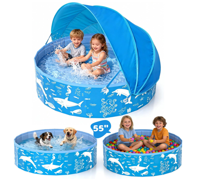 New in box Kiddie Pool with Canopy