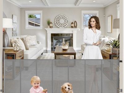 Extra Wide Baby Gates 120in & 80in Retractable