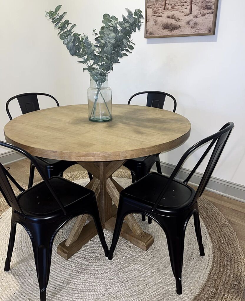 Black Metal chairs ( Set Of 4 )