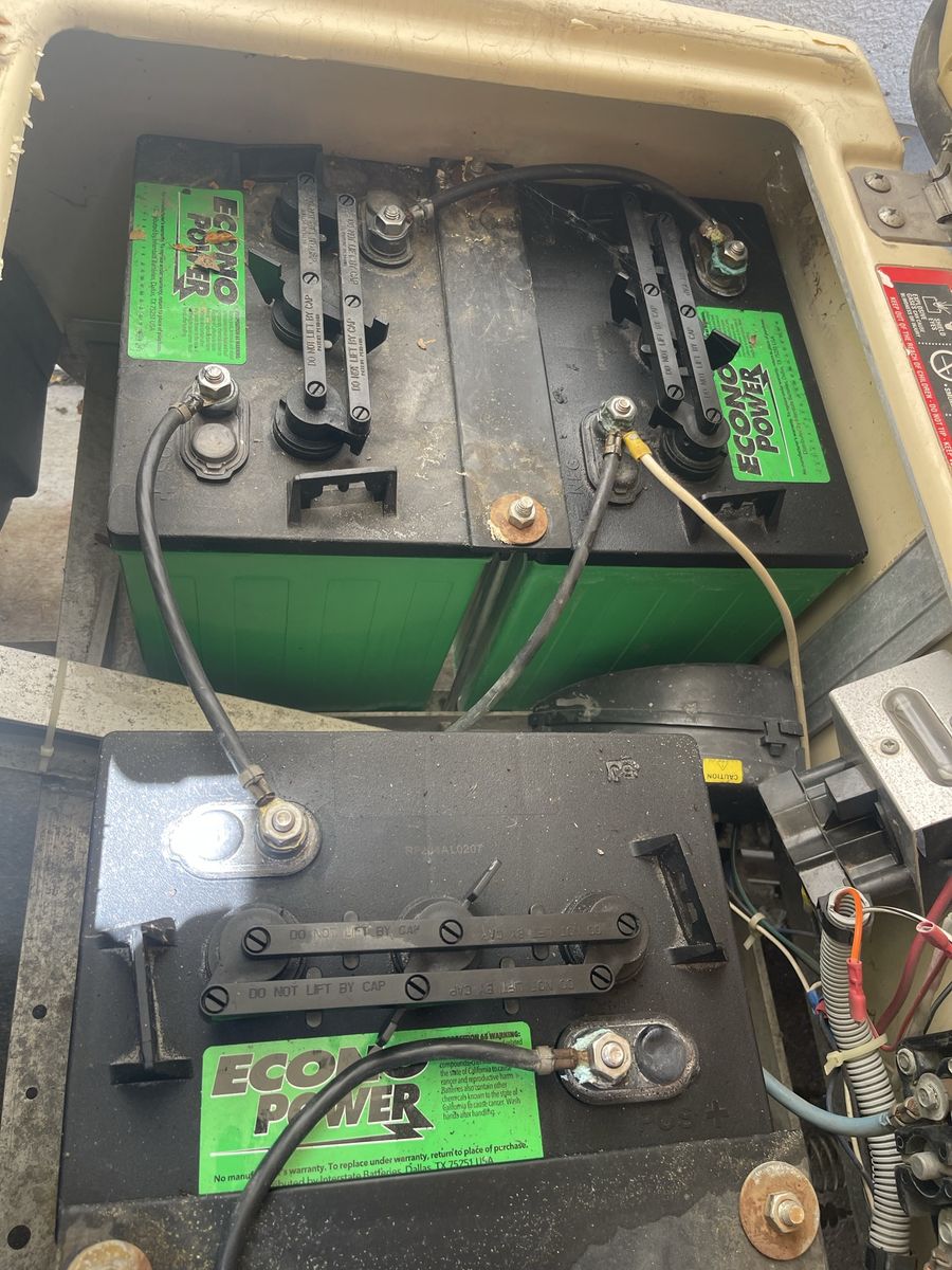 ECONO POWER Golf Cart Batteries - Set of 6, 36volt 1 year old Used