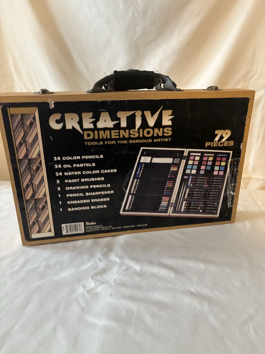 Creative Dimensions 79-Piece Art Set in Wooden Case