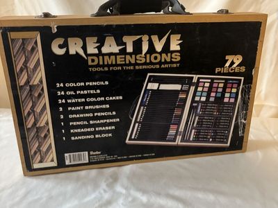 Creative Dimensions 79-Piece Art Set in Wooden Case