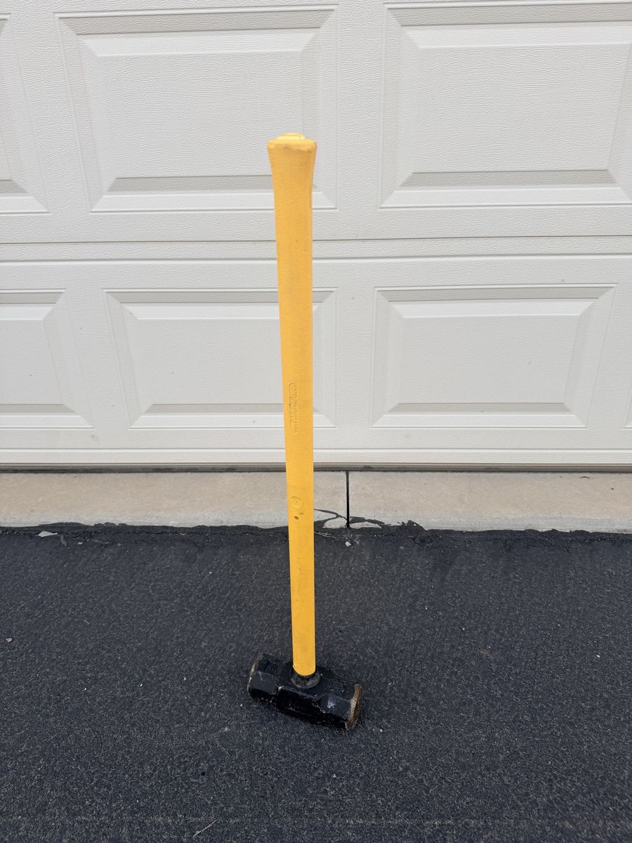 Heavy Duty 12 Pound Sledgehammer with Yellow Handle