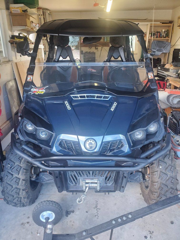 Can-Am Commander 1000 Side-by-Side UTV - Dark Blue, Powerful Off-Road Utility Vehicle