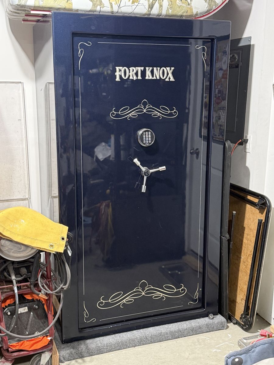 Fort Knox Large Dark Blue Security Safe with Digital Lock & Spoke Handle
