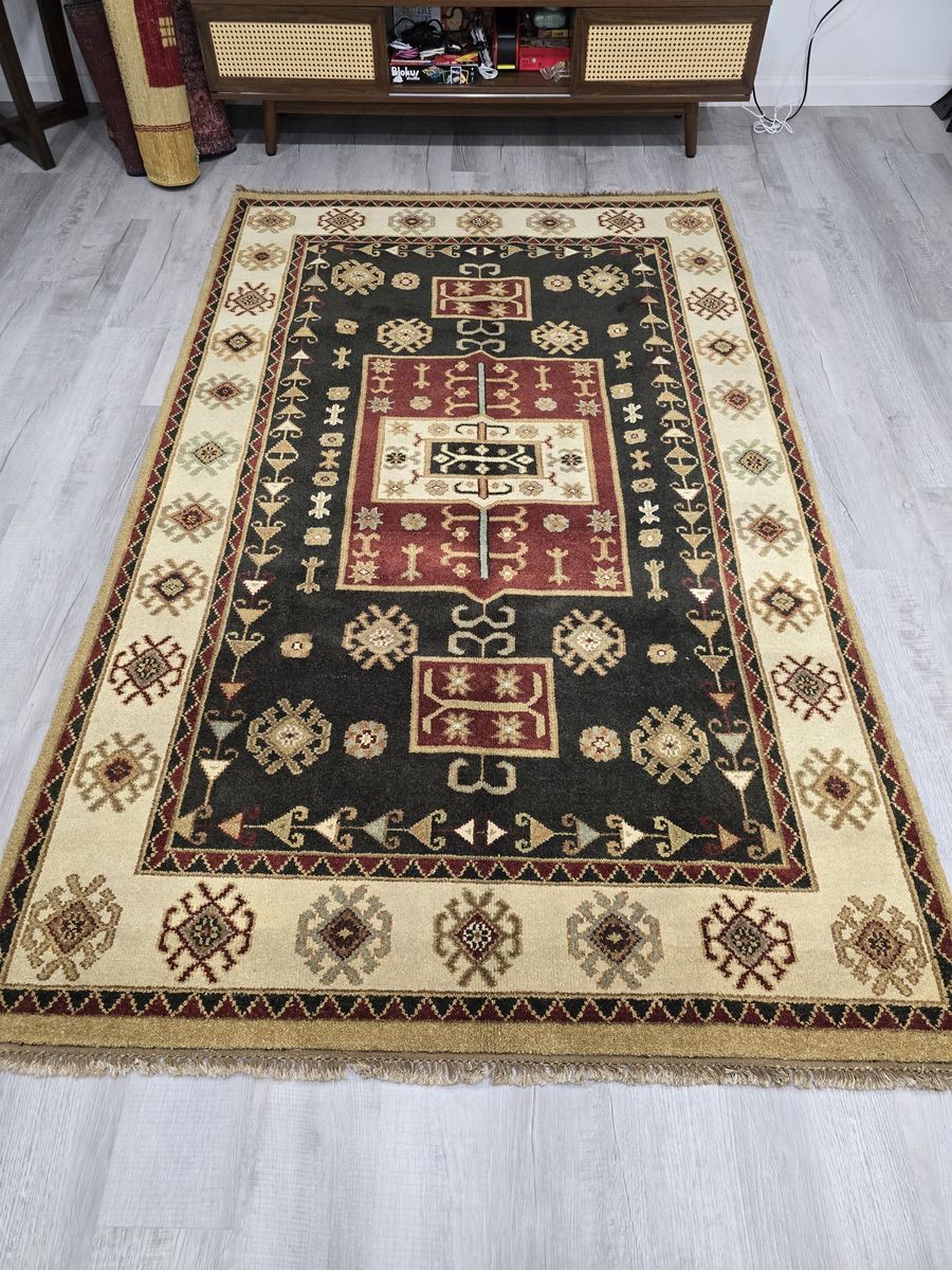 New 5x8 Indo Kazak Handwoven Rug