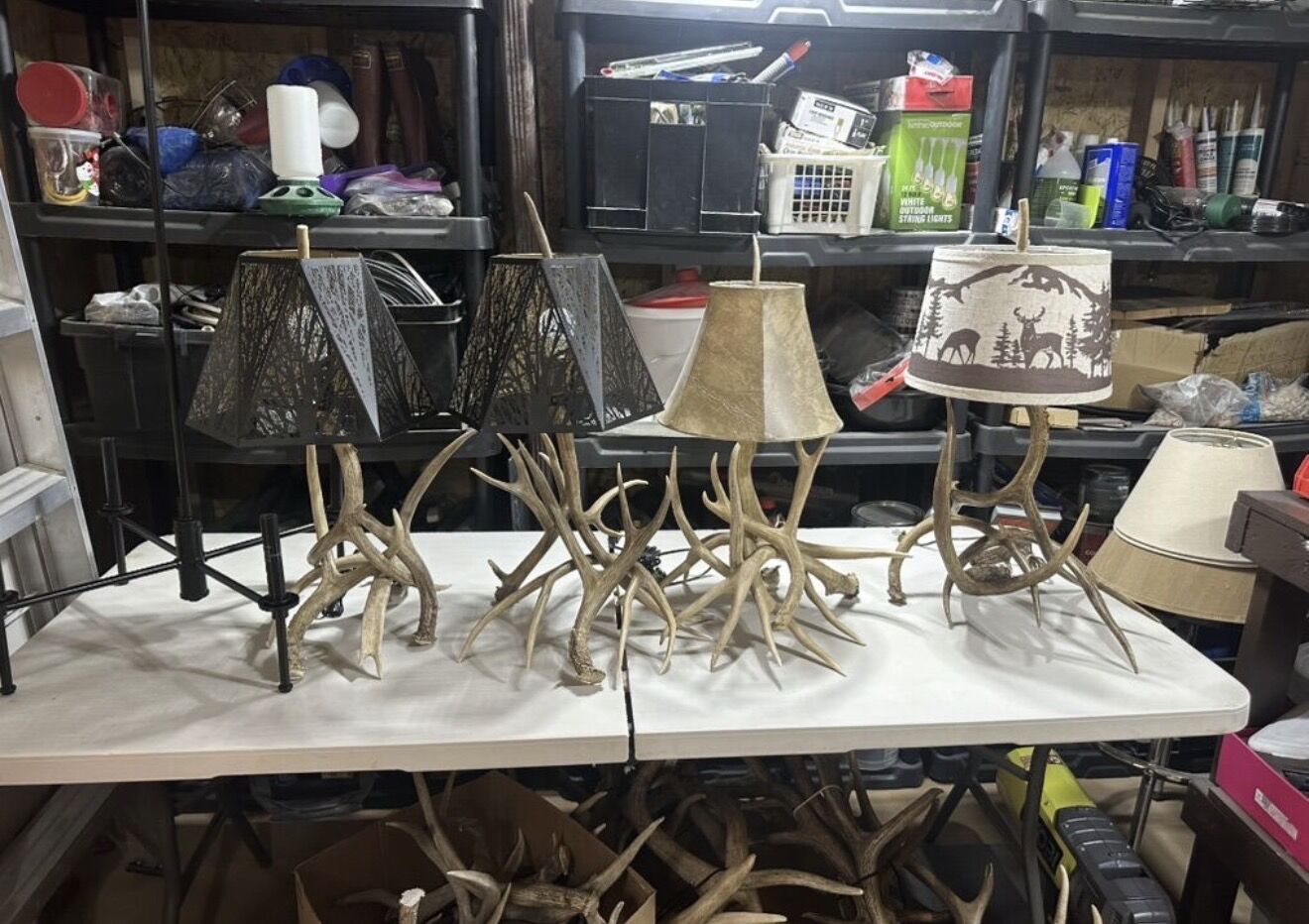 Deer Antler Lamps