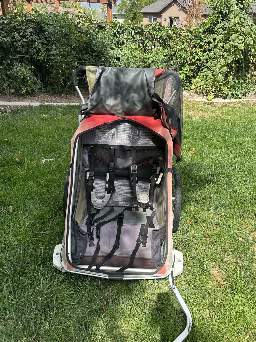 Chariot cougar double bike stroller