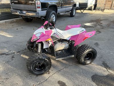 Polaris Outlaw 110 EFI Pink and White Youth ATV Quad 2016