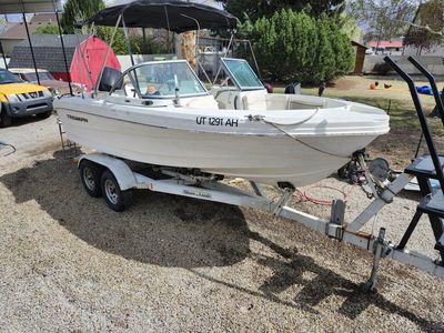 2013 Triumph fishing/playing boat with 2016 mercury 150hp 4 stroke outboard motor