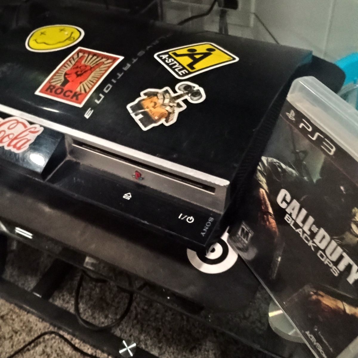PS3 with wired controller & black ops