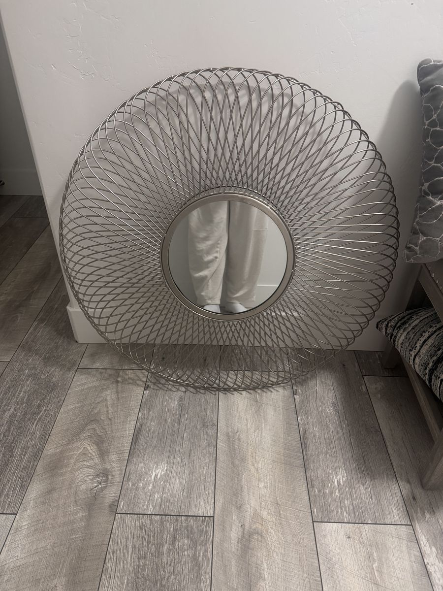 Silver Circle Mirror