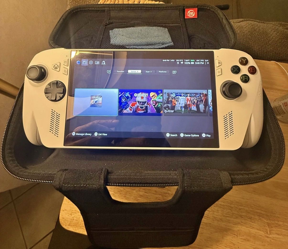 ASUS ROG Ally Handheld Gaming PC Model RC71L White with Carrying Case