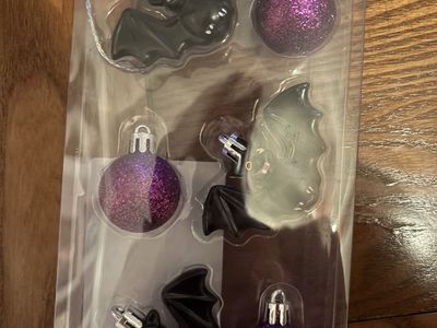 Mini Halloween bat ornaments