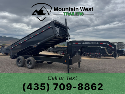 2026 Iron Bull 7X16-22K Telescopic Dump Trailer w/ 3ft Sides