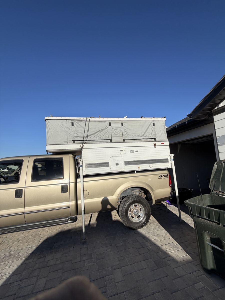 Four wheel pop up camper. Grandby. Truck Camper. (Camper ONLY)