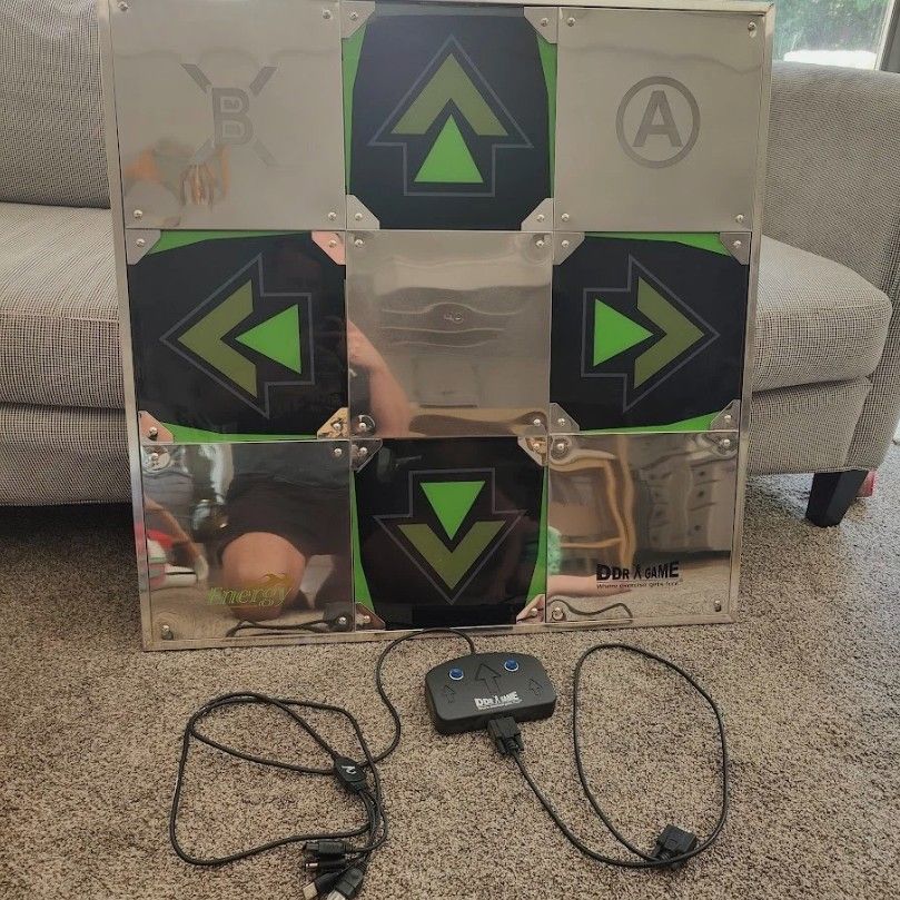 Energy Dance Dance Revolution Metal Dance Pad with Controller
