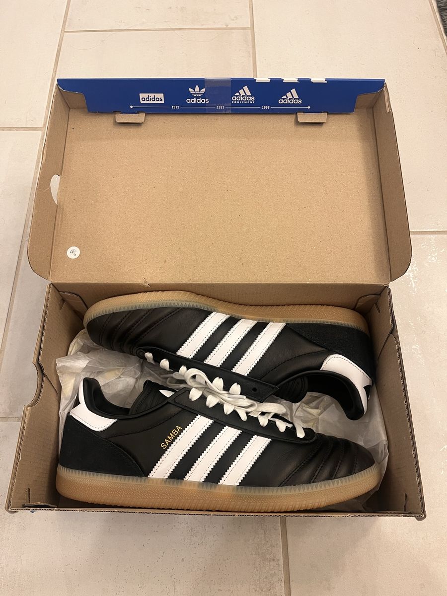 Adidas Samba Classic Black White Gum Sole Sneakers Size US Men 9 Wmn 10