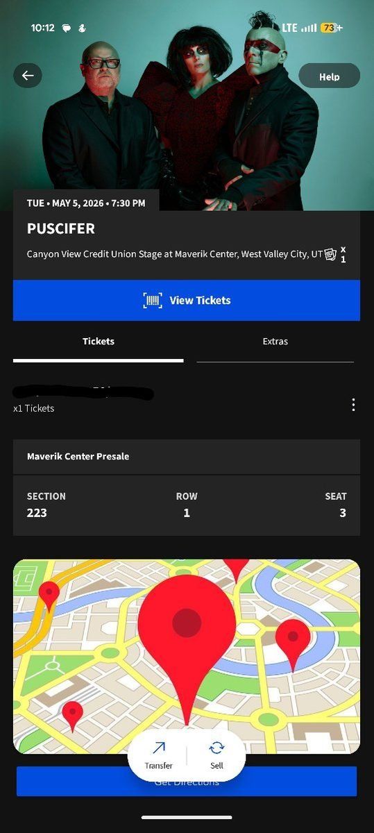 PUSCIFER ticket