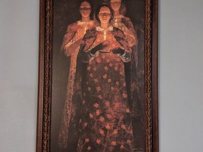 Framed Art Print: 'Candle Bearers' by J. Kirk Richards- 35x53 inch framed glicee print limited edition