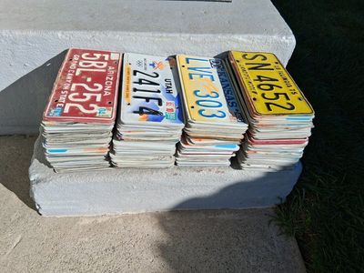 license plates collection