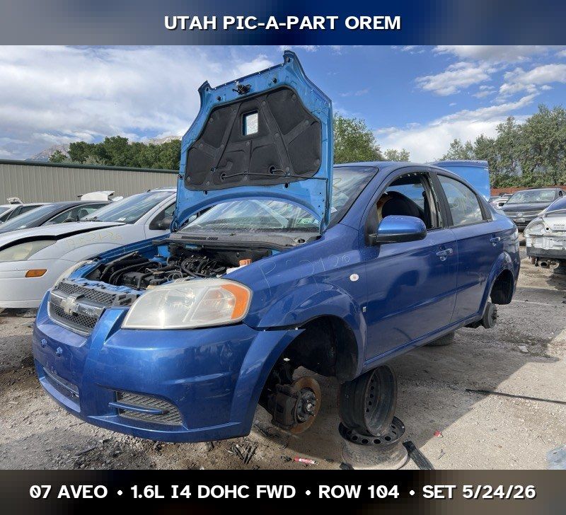 2007 Chevrolet Aveo Parts - UTPAP Orem