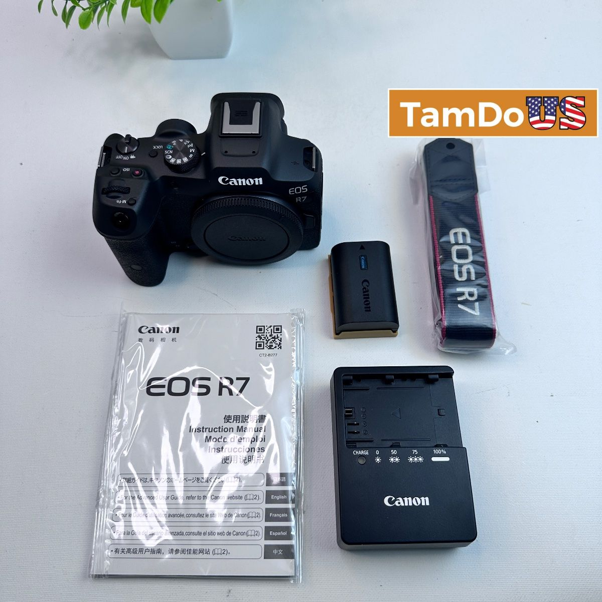 Canon EOS R7 Mirrorless Camera (Body Only) 32.5MP 4K Video WiFi Black