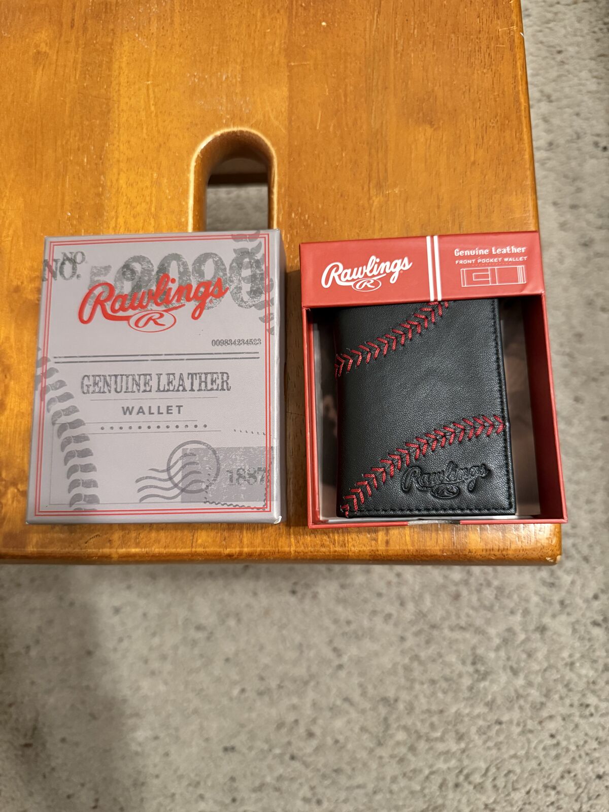 Brand New Rawlings Genuine Leather Wallet with Money Clip