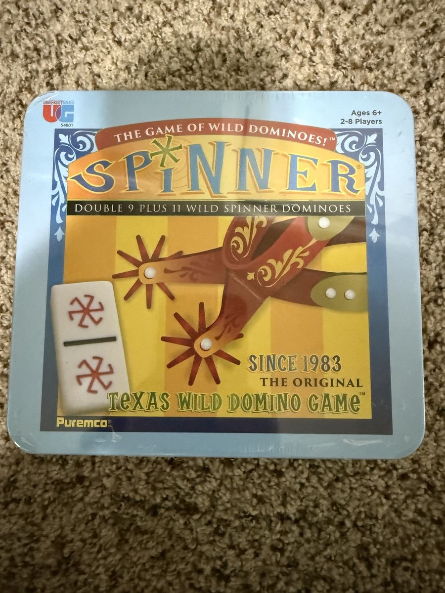 Puremco Spinner The Game of Wild Dominoes! Double 9 Plus 11 Wild Spinner Dominoes Texas Wild Domino Game