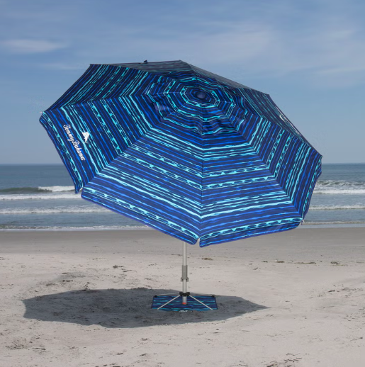 Tommy Bahama ANCHORX 7.5’ Beach Umbrella System - Camping Hunting Tailgating