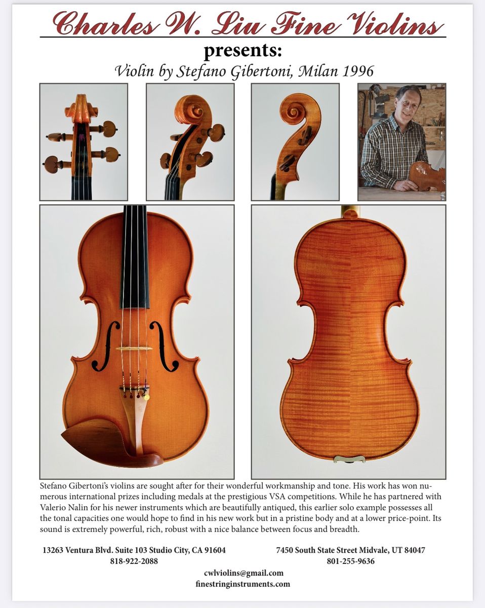 Violin by Stefano Gibertoni, Milan 1996